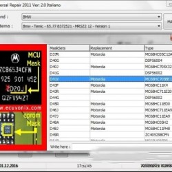 Airbag Universal Repair 2.0 Onarım Programı (2011 İtalyan versiyonu).